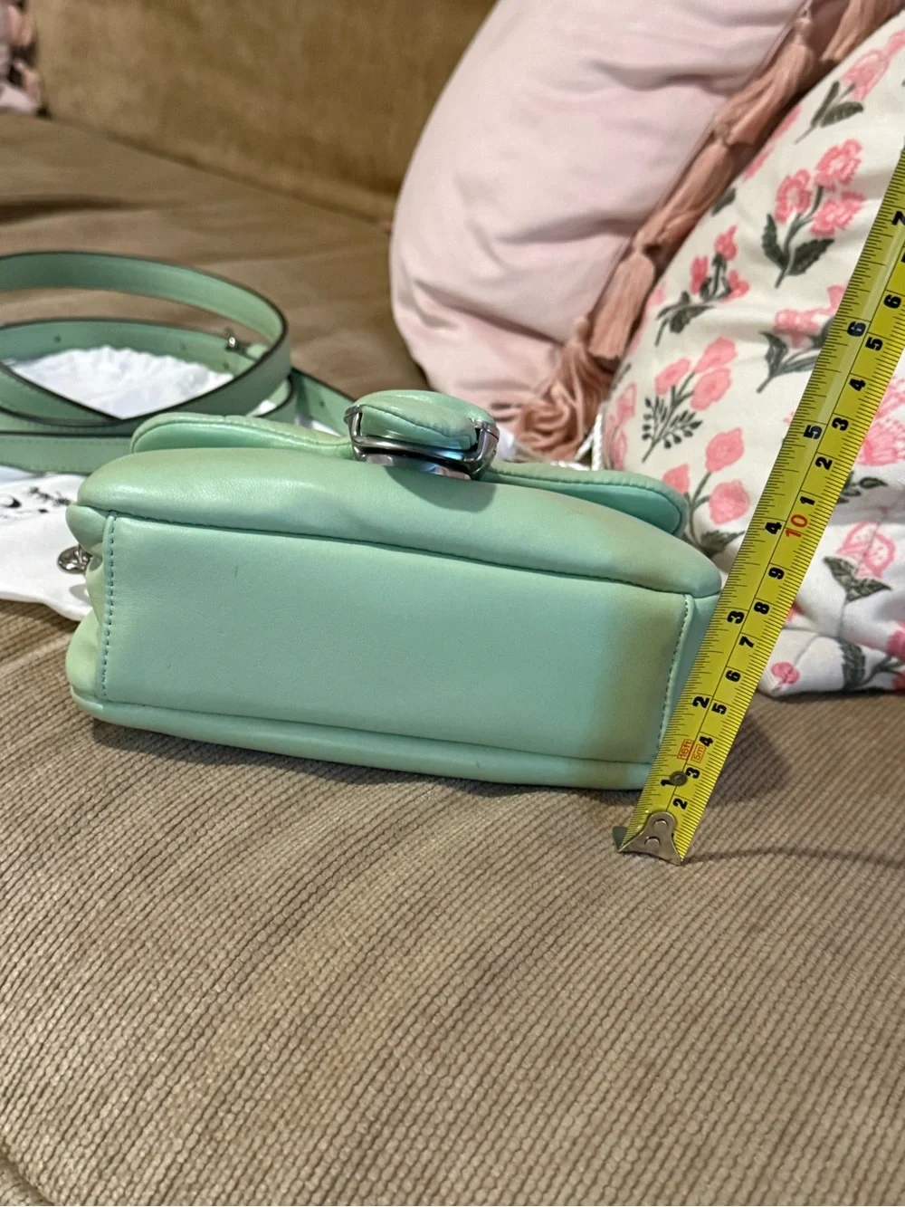 RARE Coach Pillow Tabby in Pistachio ORIGINAL DUST BAG & STRAPS